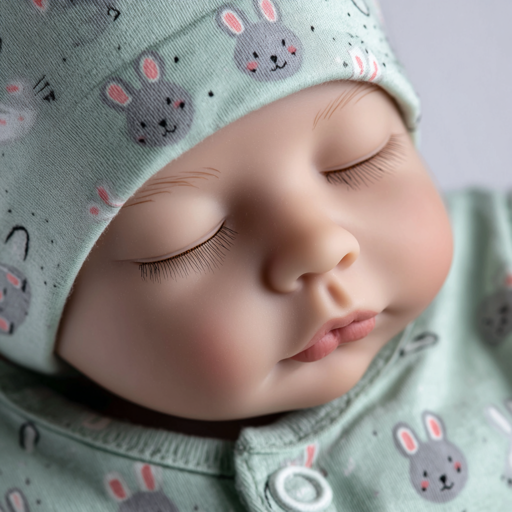 Bebê Reborn Alexis 55cm - Pele 3D com Veias, Corpo de Pano Macio