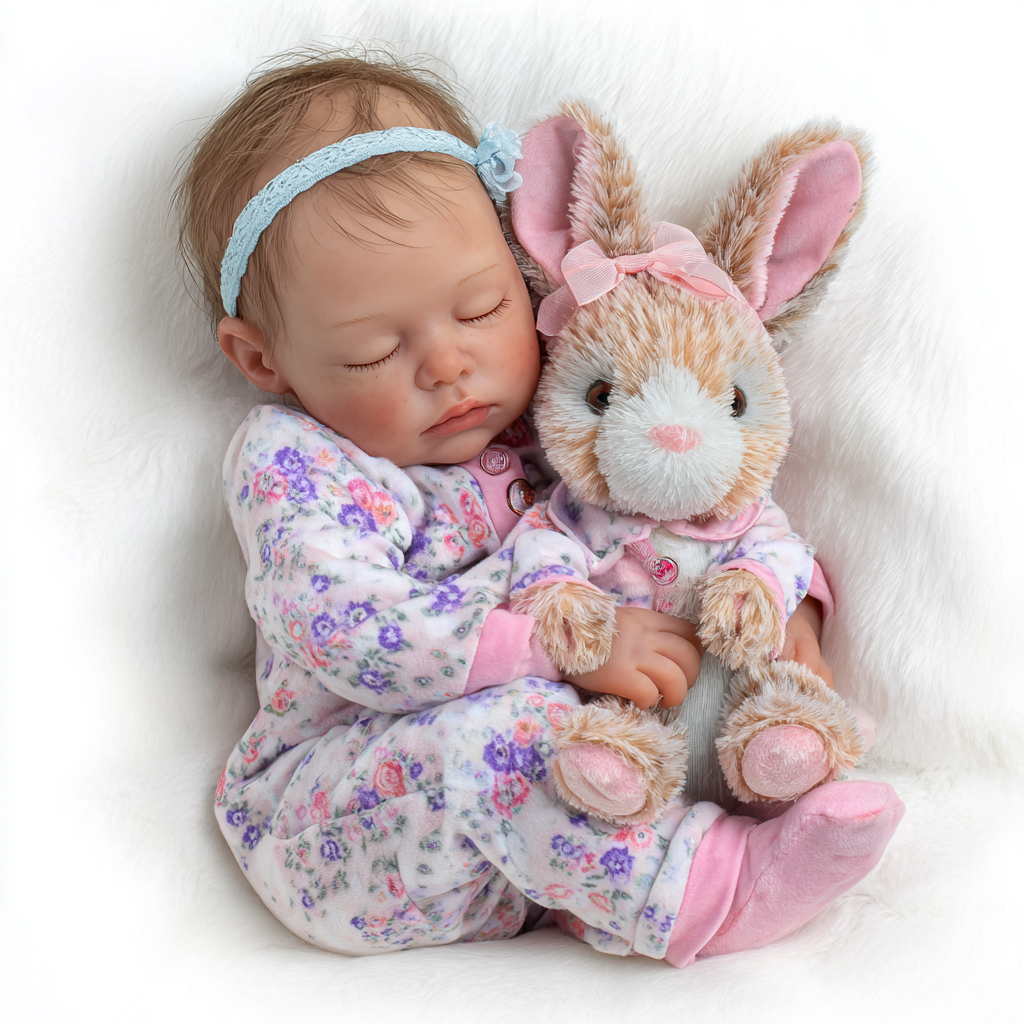 Bebê Reborn Realista Menina 50cm - Corpo de Tecido Macio