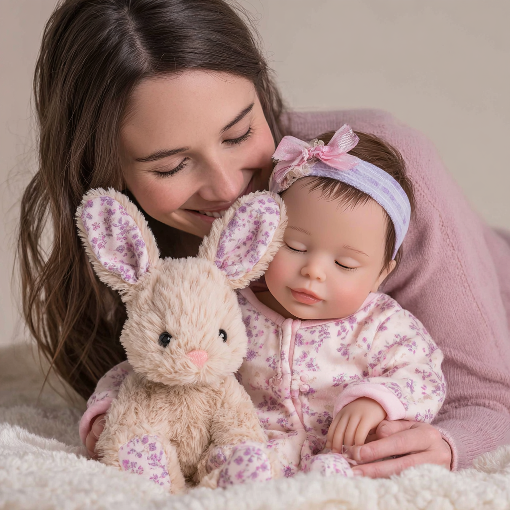 Bebê Reborn Realista Menina 50cm - Corpo de Tecido Macio