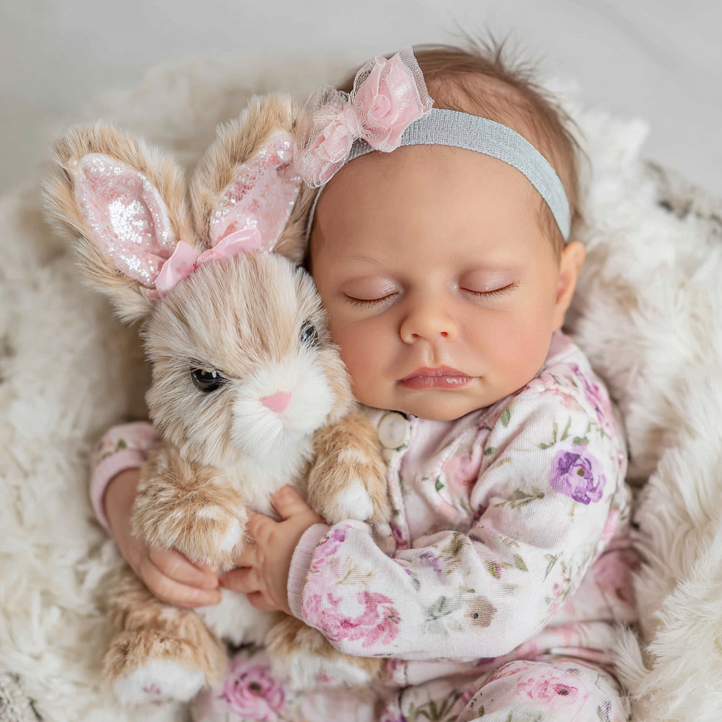 Bebê Reborn Realista Menina 50cm - Corpo de Tecido Macio