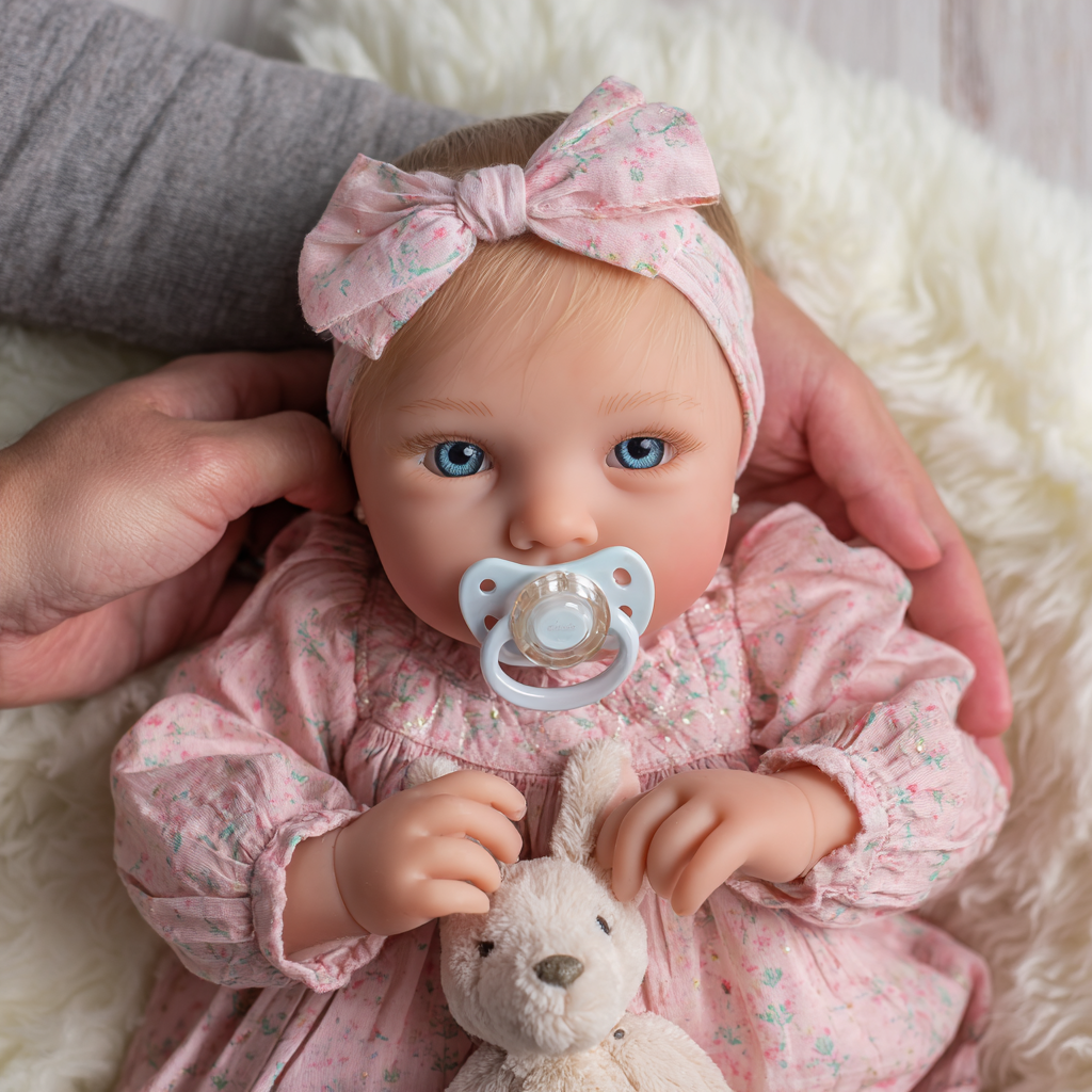 Bebê Reborn Menina Realista 48cm Corpo Silicone Pode Dar Banho